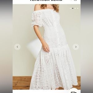 Veronica Beard CALI EYELET DRESS